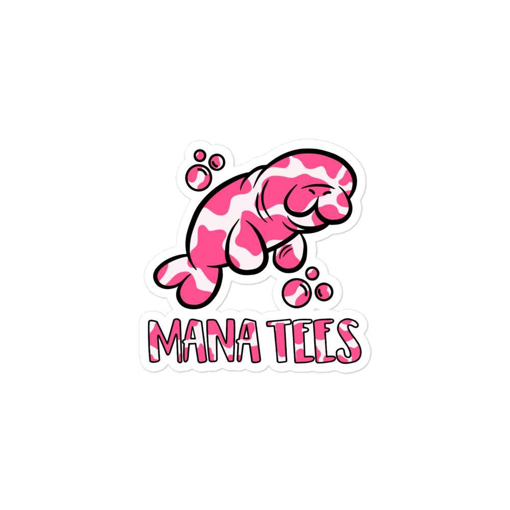 Strawberry Sea Cow Sticker