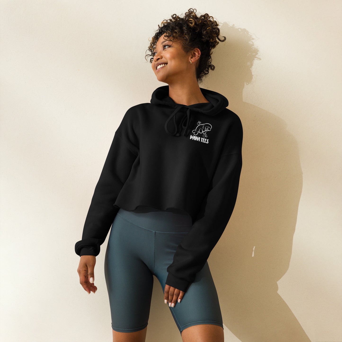 Cropped Fleece Hoodie