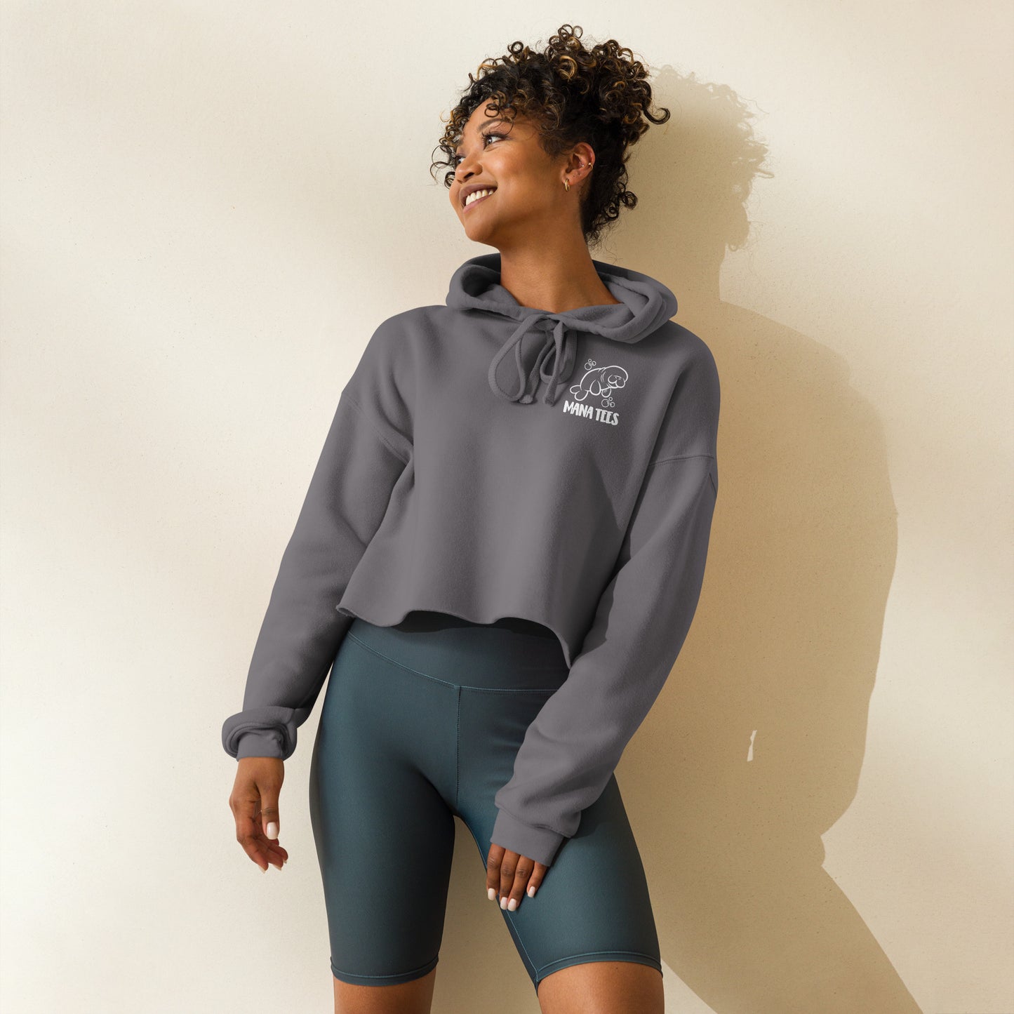Cropped Fleece Hoodie